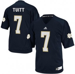 Adida Stephon Tuitt Notre Dame Fighting Irish No.7 - Navy Blue Football Jersey