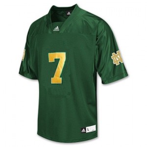 Adida Stephon Tuitt Notre Dame Fighting Irish No.7 Youth - Green Football Jersey