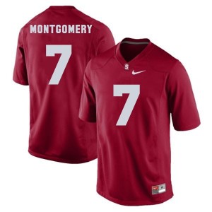 Nike Ty Montgomery Stanford Cardinal No.7 - Red Football Jersey