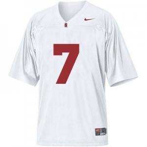 Nike Ty Montgomery Stanford Cardinal No.7 Youth - White Football Jersey