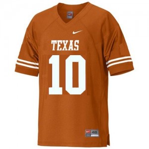 Nike Vince Young Texas Longhorns No.10 Youth - Orange Football Jersey