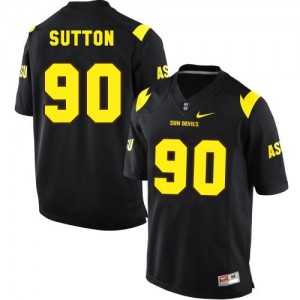 Nike Will Sutton Arizona State Sun Devils No.90 Youth - Black Football Jersey
