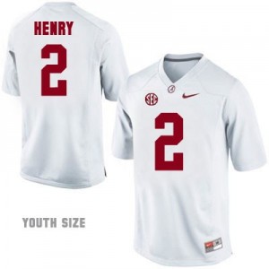 Nike Derrick Henry Alabama Crimson Tide No.2 Youth - White Football Jersey