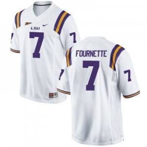 Nike Leonard Fournette LSU Tigers No.7 - White Football Jersey