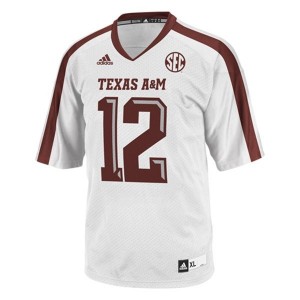 Adidas 12th Man Texas A&M Aggies No.12 - White Football Jersey