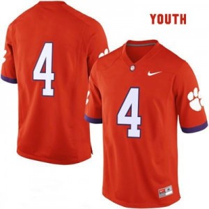 Nike Clemson No.4 College - Orange - Youth Football Jersey