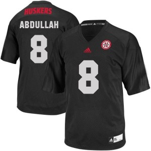 Adida Ameer Abdullah Nebraska Cornhuskers No.8 - Black Football Jersey