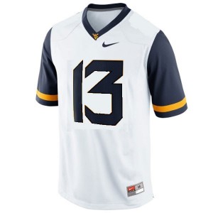 Nike Andrew Buie West Virginia Mountaineers No.13 Youth - White Football Jersey