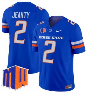 Nike Ashton Jeanty Boise State Broncos No.2 - Royal Men Football Jersey