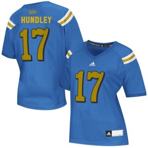 Adidas Brett Hundley UCLA Bruins No.17 Women - Blue Football Jersey