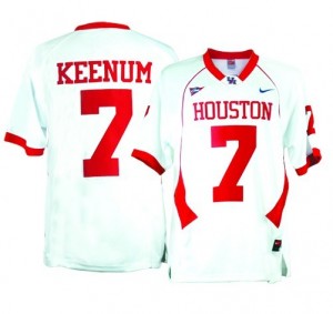 Nike Case Keenum Houston Cougars No.7 Youth - White Football Jersey