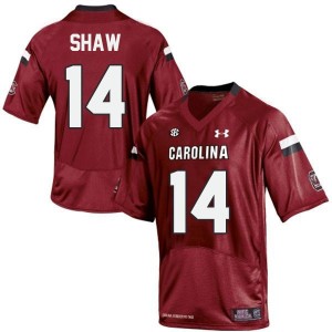 Under Armour Connor Shaw South Carolina Gamecocks No.14 - Red Football Jersey