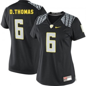 Nike De'Anthony Thomas Oregon Ducks No.6 Women - Black Football Jersey