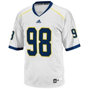 Adida Devin Gardner UMich Wolverines No.98 Youth - White Football Jersey