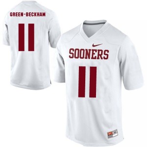Nike Dorial Green Beckham Oklahoma Sooners No.11 - White Football Jersey
