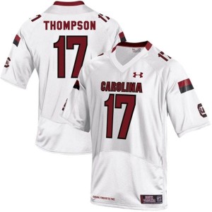 Under Armour Dylan Thompson South Carolina Gamecocks No.17 - White Football Jersey