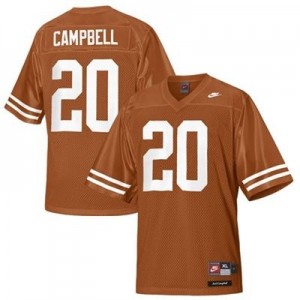 Nike Earl Campbell Texas Longhorns No.20 - Orange Football Jersey