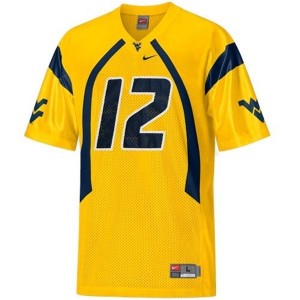 Nike Geno Smith West Virginia Mountaineers No.12 Youth - Gold Football Jersey