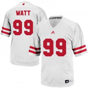 Adidas J.J. Watt UW Badger No.99 - White Football Jersey