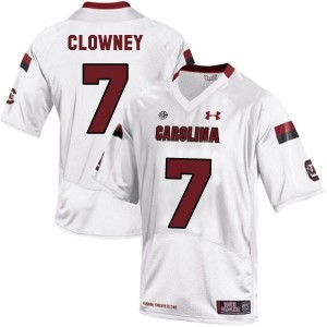 Under Armour Jadeveon Clowney South Carolina Gamecocks No.7 - White Football Jersey