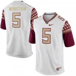 Nike Jameis Winston FSU No.5 - White Football Jersey