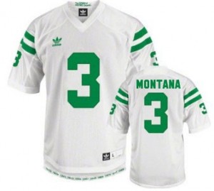 Adida Joe Montana Notre Dame Fighting Irish No.3 - White Football Jersey