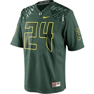 Nike Kenjon Barner Oregon Ducks No.24 - Green Football Jersey