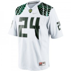 Nike Kenjon Barner Oregon Ducks No.24 Youth - White Football Jersey