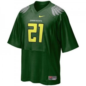 Nike LaMichael James Oregon Ducks No.21 Youth - Green Football Jersey