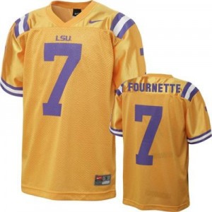 Nike Leonard Fournette LSU Tigers No.7 - Gold Football Jersey