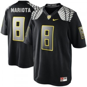 Nike Marcus Mariota Oregon Ducks No.8 - Black Football Jersey