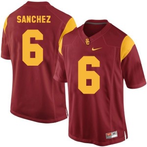 Nike Mark Sanchez USC Trojans No.6 - Red Football Jersey