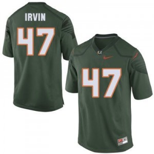 Nike Michael Irvin Miami Hurricanes No.47 - Green Football Jersey