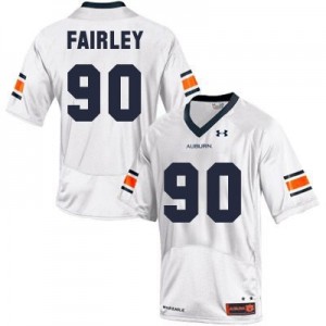 Under Armour Nick Fairley Auburn Tigers No.90 Youth - White Football Jersey