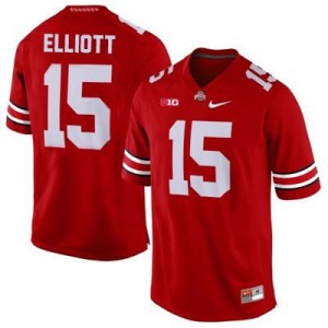 Nike Ezekiel Elliott Ohio State Buckeyes No.15 - Scarlet Football Jersey