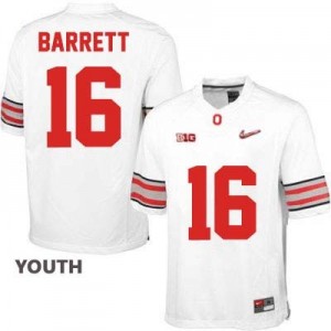 Nike J.T. Barrett OSU No.16 Diamond Quest Playoff - White - Youth Football Jersey
