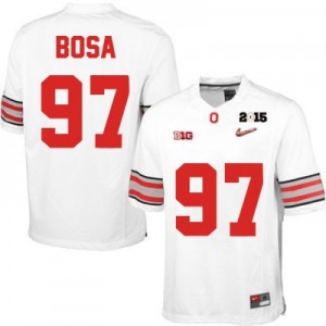 Nike Joey Bosa OSU No.97 Diamond Quest 2015 Patch College - White Football Jersey