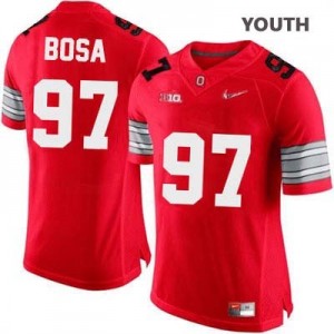 Nike Joey Bosa OSU No.97 Diamond Quest Playoff - Scarlet Red - Youth Football Jersey