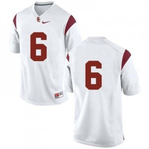 Nike USC Trojans No.6 College - White Football Jersey