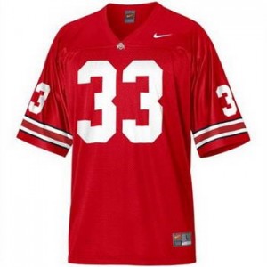 Nike Pete Johnson Ohio State Buckeyes No.33 - Scarlet Red Football Jersey