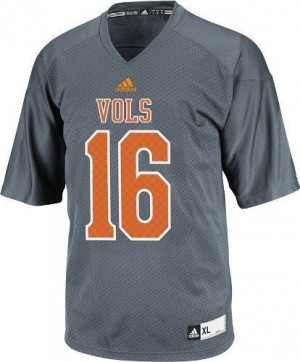 Adidas Peyton Manning Tennessee Volunteers No.16 - Gray Football Jersey