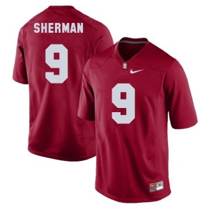 Nike Richard Sherman Stanford Cardinal No.9 Youth - Red Football Jersey