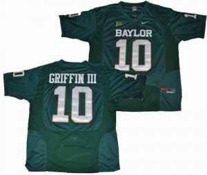 Nike Robert Griffin III Baylor Bears No.10 - Green Football Jersey