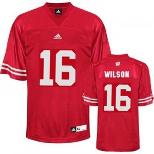 Adidas Russell Wilson UW Badger No.16 Youth - Red Football Jersey
