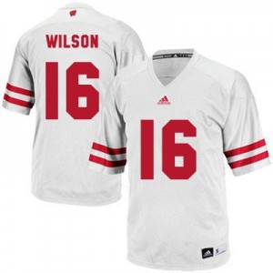 Adidas Russell Wilson UW Badger No.16 Youth - White Football Jersey