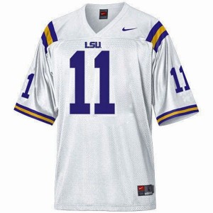 Nike Spencer Ware LSU Tigers No.11 Mesh - White Football Jersey