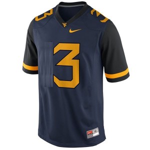 Nike Stedman Bailey West Virginia Mountaineers No.3 - Blue Football Jersey