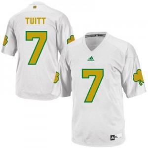 Adida Stephon Tuitt Notre Dame Fighting Irish No.7 Shamrock Series - White Football Jersey