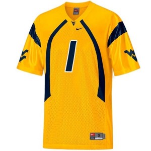 Nike Tavon Austin West Virginia Mountaineers No.1 - Gold Football Jersey