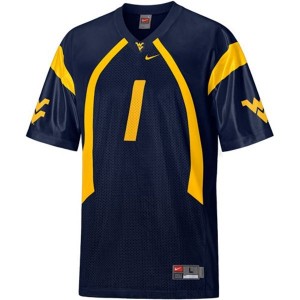 Nike Tavon Austin West Virginia Mountaineers No.1 Youth - Blue Football Jersey